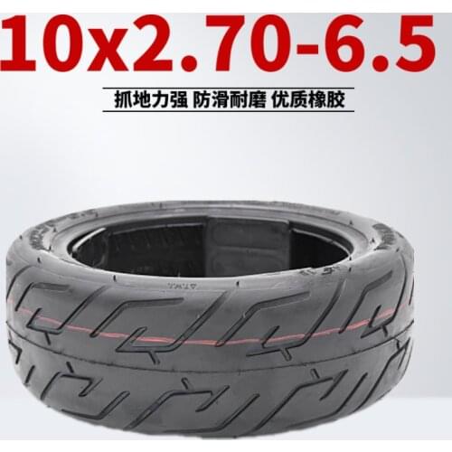 10 Inch Electric Scooter Vacuum Tire 10x2.70-6.5 Thickened Antiskid Tire 10 Inch Balance Car Replacement Parts