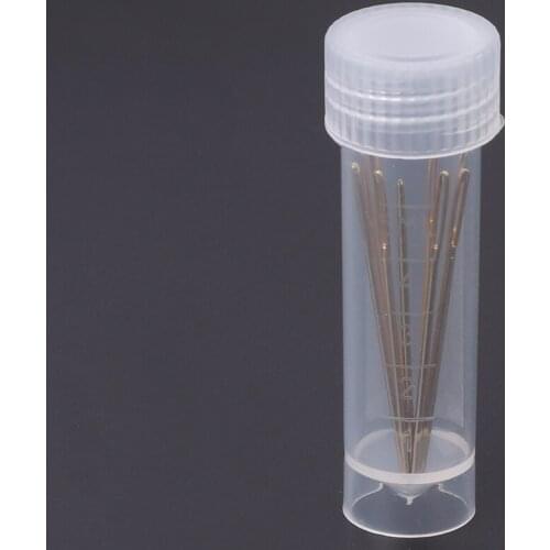 10 PCS Golden Embroidery Fabric Cross Stitch Cloth Needles Size 22# 24# 26# 28