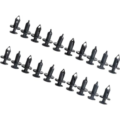 20Pcs 8mm Car Nylon Bumper Buckle Fasteners Rivet Clips Expander Clips