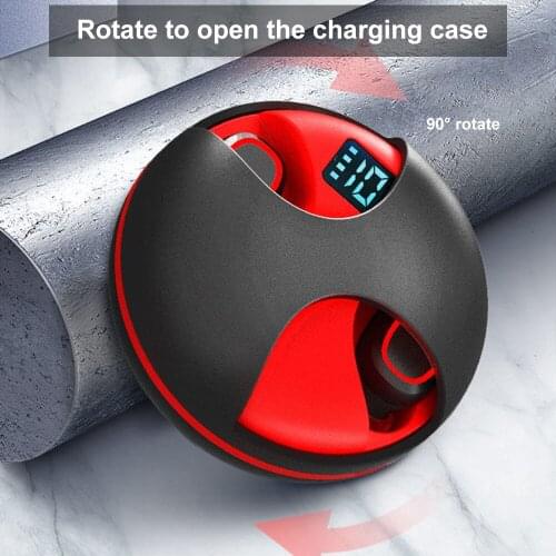 2020 Waterproof True Wireless Bluetooth 5.0 Earphones 360 Rotation TWS Earphones Sports Headset With Mic Gaming Auriculare