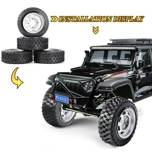 4Pcs/Set 1:10 Scale 12mm hex Rally Tires&Wheel Rim with 6mm Offset fit Rally Rubber RC Racing Car Model