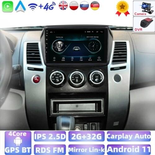 9 Inch 4-core Android 2din Car Multimedia Player For MITSUBISHI PAJERO Sport/L200/2006+ Triton/2008+ PAJERO 2010
