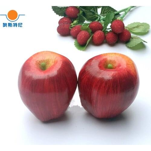 10pcs 8cm size artificial simulated fruit artifical red delicious apple&artificial plastic fake simulated red delicious apple