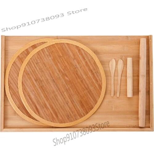 Creative Rolling Chopping Board Bamboo Chopping Board Large Panel Solid Wood Cutting Board Kitchen Knife Board Dumpli