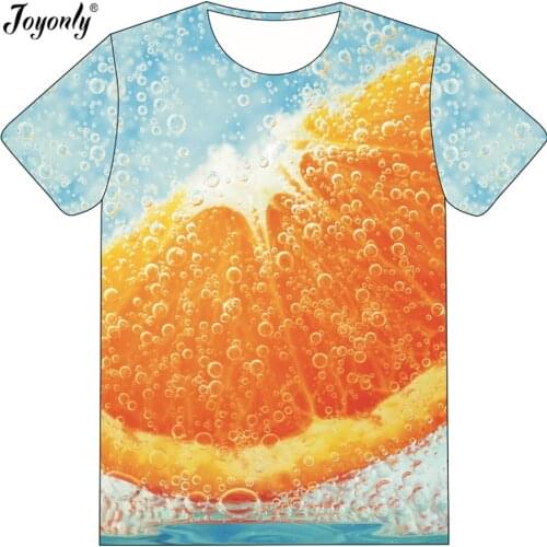 Joyonly 2018 Summer Children Fashion T Shirts Brand 3d Beer Orange Blue Sky Clothing Boys Girls Short Sleeve T-Shirts Tops Tees