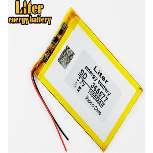 365577 3.7V 1800mah Lithium polymer Battery with Protection Board For MP4 GPS Tablet PCs