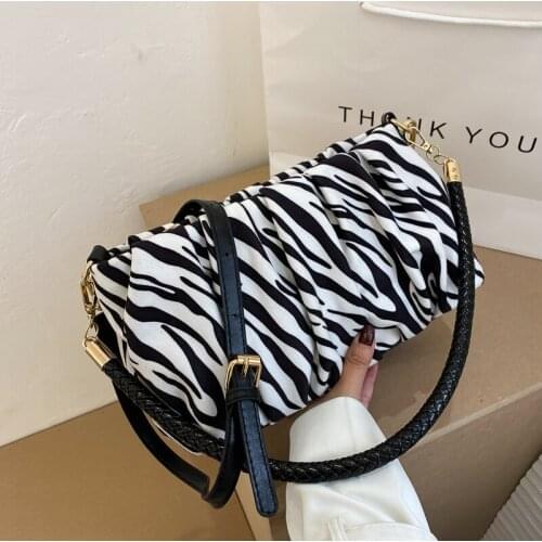 Fashion Zebra Leopard Pattern Shoulder Bags For Women 2021 Luxury Handbags Women Bags Designer Small Hand Bags Lady Purses