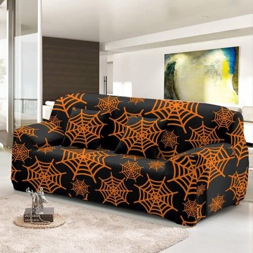 Fashion Spider Web Design Elastic All-cover Sofa Cover For Living Room Dust-proof Couch Covers Sectional Slipcover 1/2/3/4 Seat