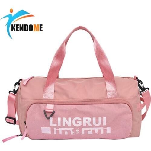 Top Quality Women Mens Sports Gym bags Training Multi-function Dry and wet Separation Shoulder Bag With Shoes Pocket Handbag