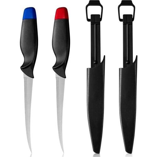Xyj Stainless Steel Kitchen Knife 6 Inch Fish Fillet Knife Plastic Handle Camping Outdoor Knife Portable Cutting Tool With Cover