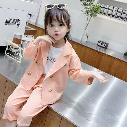 Toddler Girl Clothes Korean Style Girls Suit Two-Piece Spring and Autumn New Fashion 0-8 Years Old Kids Clothes
