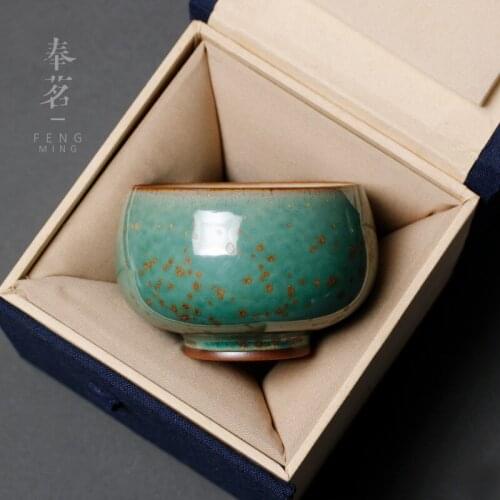 Kiln Baked Kombucha Cup Ceramic Single Master Cup Single Cup Personal Teacup Small Cup Green Mountain Cup 120ml