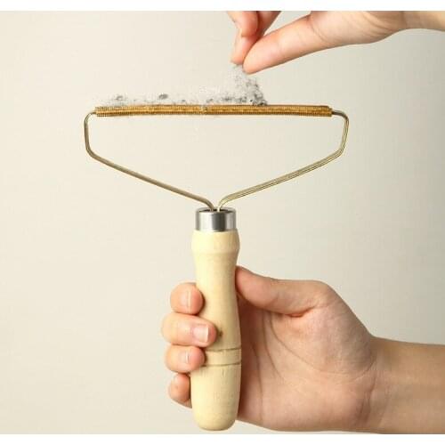 Portable Lint Remover Clothes Fuzz Fabric Shaver Brush Tool Power-Free Fluff Removing Roller for Sweater Woven Coat