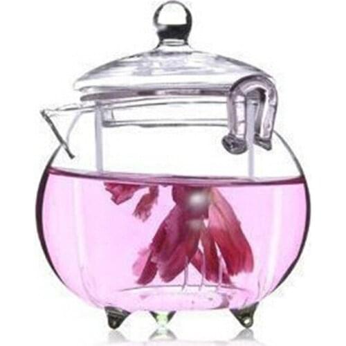 Glass cup Grab the pot 250ml Handmade teapots Kung Fu Tea Office Single Kettle Insulation borosilicate glass tea binaural pot