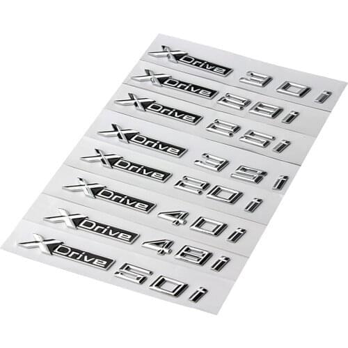 Xdrive 20i 25i 28i 30i 35i 40i 48i 50i 20d 25d 30d 35d 40d 50d Car Styling Sticker For BMW 4 6 7 3 5 Series F20 F30 E90 E91 G30