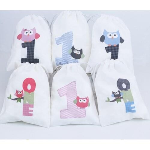 Owl Party Favor Bags Candy Bags Safari Animal Theme owl Birthday Gift Bags Kids Birthday Party Supplies