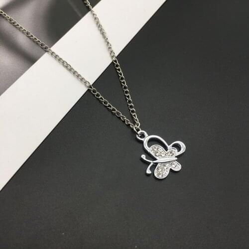 Trendy New Butterflies Pendant Necklace For Women Girls 2021 Fashion smart jewelry For party Gift