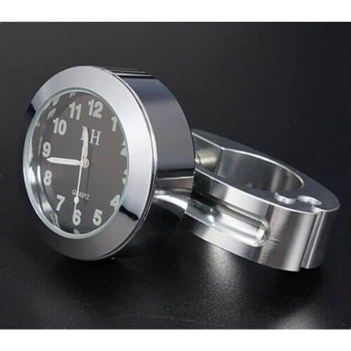 Universal 7/8'' - 1" Handlebar Bar Mount Clock Motorcycle For Harley Honda Yamaha Suzuki Kawasaki Honda Softail Dirt Bike