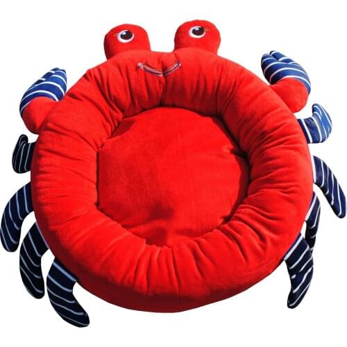 Four Seasons General Pet Products Movable Creative Warm Toy Foldable Crab Mat Multifunctional Dog Bed Cat house Mat dog blanket