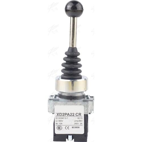 XD2PA22 CR 2 Position 2NO 22mm Joystick Switch Momentary Cross Button Switches