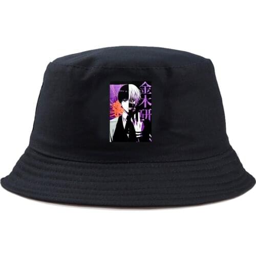 Tokyo Ghoul Bucket Hat men Cotton Fishing Hunting Cap Outdoor Beach Fisherman Panama Womens Bucket Hat