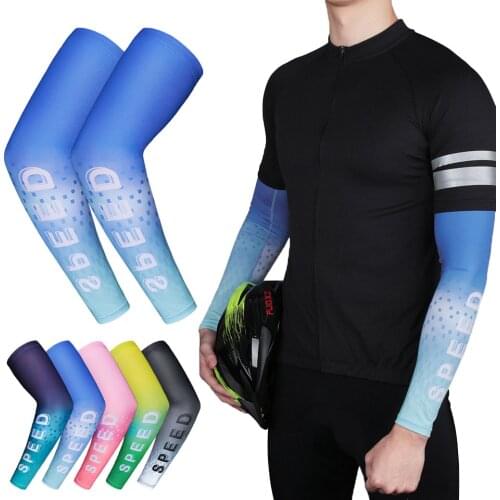 1 Pair Cycling Sleeves Anti-UV Outdoor Sports Sun Protection Riding Arm Sleeves Running Unisex Sunscreen Sleeve