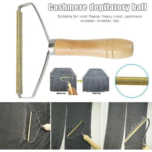 1pc Portable Lint Remover Clothes Fuzz Fabric Shaver Brush Tool Power-Free Fluff Removing Roller for Sweater Woven Coat