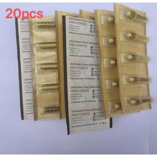 20/30/50/100pcs 0.5ml Sterile Ampoule Head Syringe Needle for Hyaluron Pen Atomizer Gun Anti Wrinkle Lip Lifting No Liquid