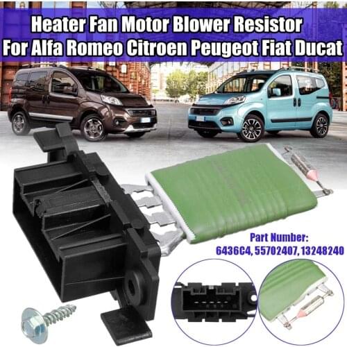 5 Pin Car Heater Fan Motor Blower Resistor For Citroen Relay Van All Models for Peugeot/Fiat Ducato 77364061 6436C4 6450XR