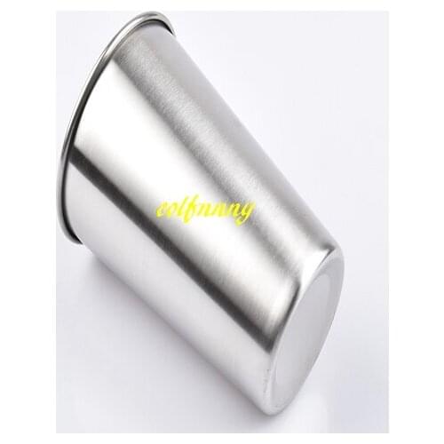 5pcs/lot Free shipping 500ML Large Stainless Steel Beer Cups Juice Cups 16oz Metal Kitchen Bar Drinking Mug