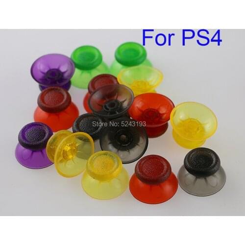 6Pcs Transparent 3d Analog Joystick Caps for Sony Play Station Dualshock 4 PS4 Controller Clear Mushroom Cover