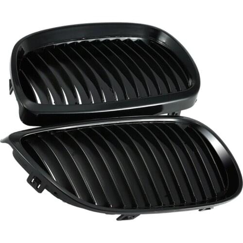 For BMW 3 Series E92 2006-2009 Car modified ABS plastic Trim Racing Grills bright black grille