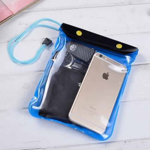 Large mobile phone waterproof bag drifting waterproof bag three waterproof zipper