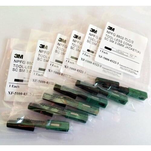 Good Quality 50PCS 3M SC/APC 8802-TLC/3 Fiber Optic Fast Connector SM Pre-embedded optic fiber quick connector