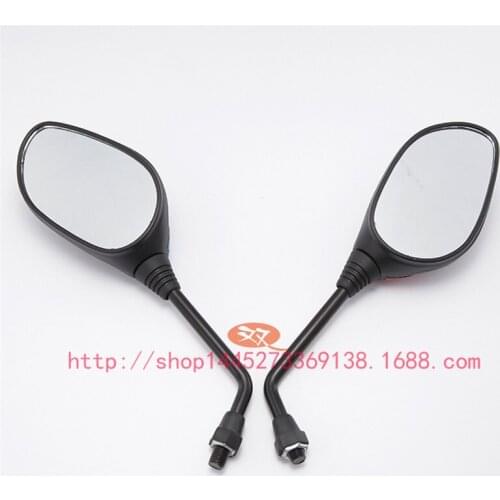 8mm 10mm Black Motorcycle Side Mirror Motorbike Rear View Mirror Scooter Mirrors Universal Moto Accessories for Kawasaki Honda