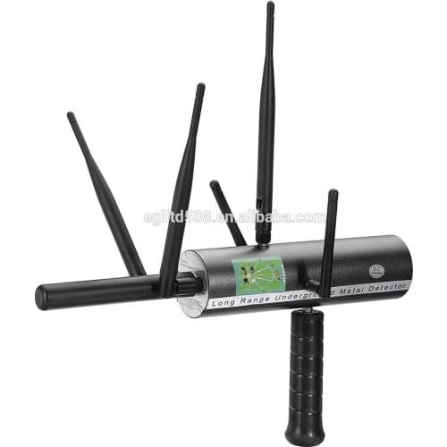 Black Color AKS Detector Long Range Gold Diamond Detector AKS 3D Metal Detector Gold Digger with 6 Antennas