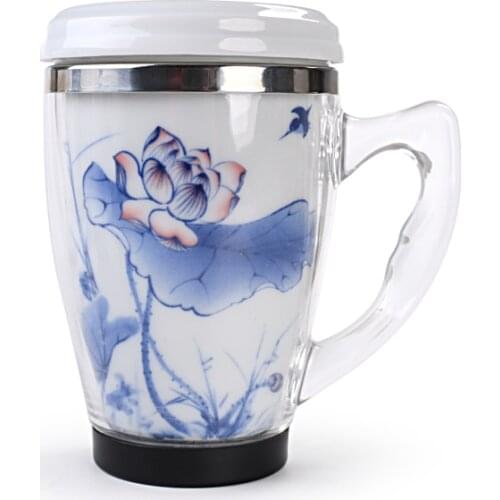 Double wall travel mug coffee mug sets ceramic mug porcelain cup beer mug