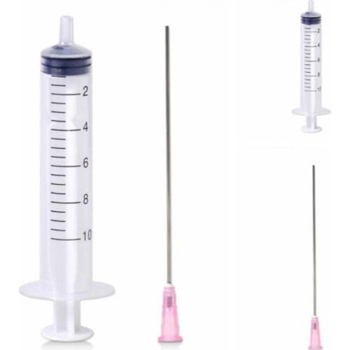 5/10 pcs Syringes Set 1.5 inch Blunt Tip Needle Slip Syringe Glue Applicator Refilling Measuring Tool