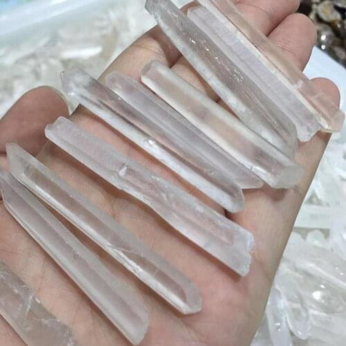 Natural stone white crystal point rock stone materials wholesale 10pcs