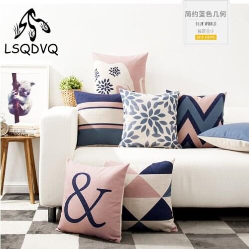 Nordic Style Geometric Solid Geometry Throw Pillow Cushion Cover Animals Cover Decoration For Sofa Home Capa De Almofadas 45x45