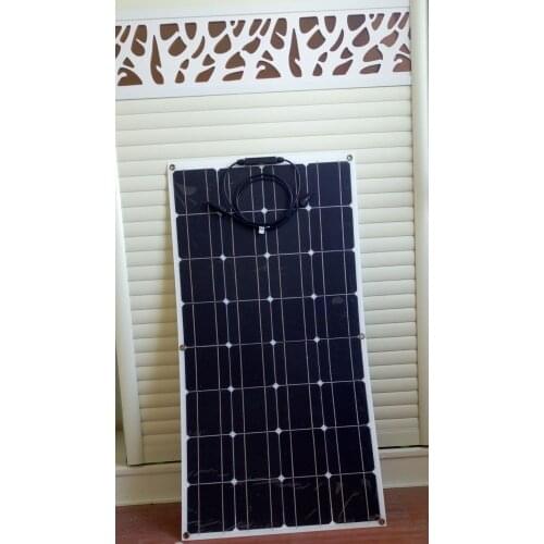 Packaged sales 2X 100W watt 12V Semi Flexible solar panel 200W in Total A power full