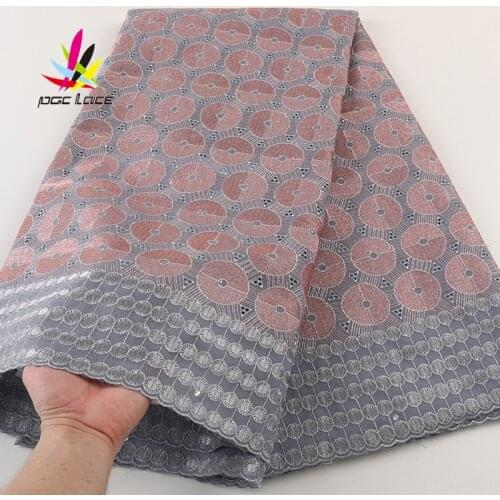 Swiss Voile Lace Switzerland Embroidery Lace Fabric Orange Beautiful Flower African Nigerian French Latest Designs High Quality