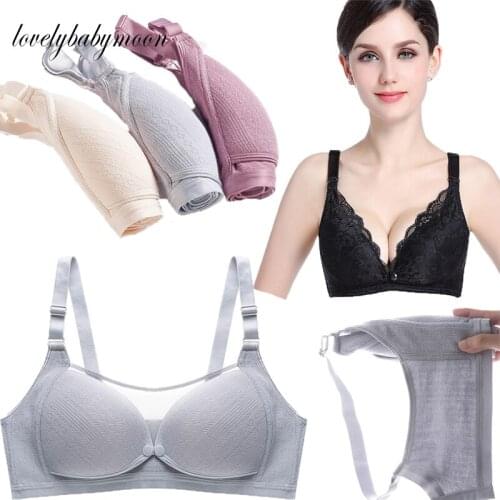 Breathable Cotton Maternity Nursing Bra Pregnancy Breast Feeding Underwear Bralette Adjusted Bra Underwear WomenNursing Bralette