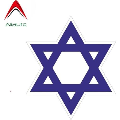 Aliauto Creative Car Sticker Star of David Auto Styling Vinyl Decal Cover Scratches for Mini Cooper Skoda Chevrolet,12cm*11cm