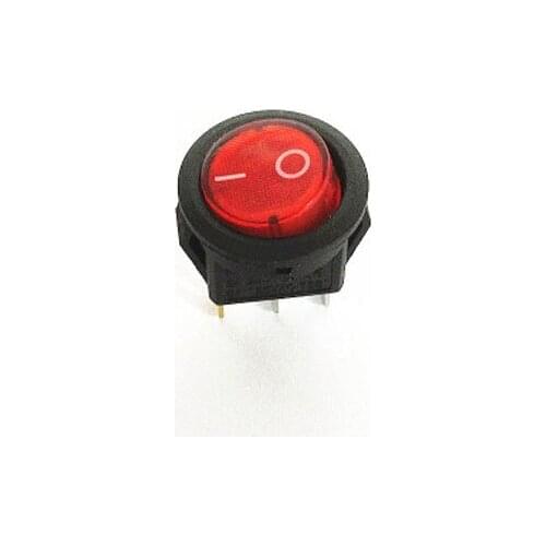 HOT NEW Small power switch general purpose ship type switch with light hole circular 15mm Band2 3PIN