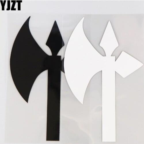 YJZT 10.2CM*16.1CM Axe Creative Pattern Car Sticker Simple Decorative Vinyl Decal 1A-0468