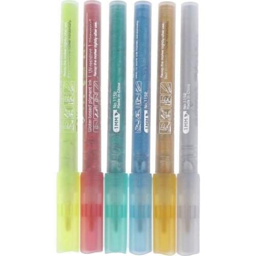 10 Assorted Color Outline Pens Highlight Markers Gift Cards Drawing Writing Pens