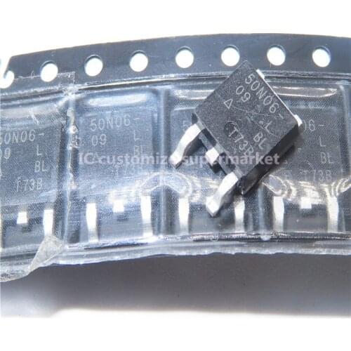 10PCS/LOT NWE 50N06-09L SUD50N06-09L TO-252 60V 50A SMD Transistor