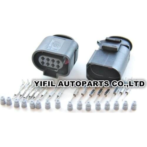 2/4/10sets/lot 8 Pin/Way 1.5mm Male Female Electric Plug Connector For Volkswagen Golf JettaPassat For Audi A4 A5 A6 A8 TT Q5