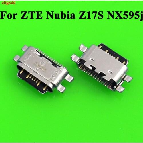 2PCS/Lot For ZTE Nubia Z17S NX595j / Z17 Mini S NX589j NX609j / Z18 NX606j / Z18 Mini M3 NX611J USB Charge Port Jack Socket Plug